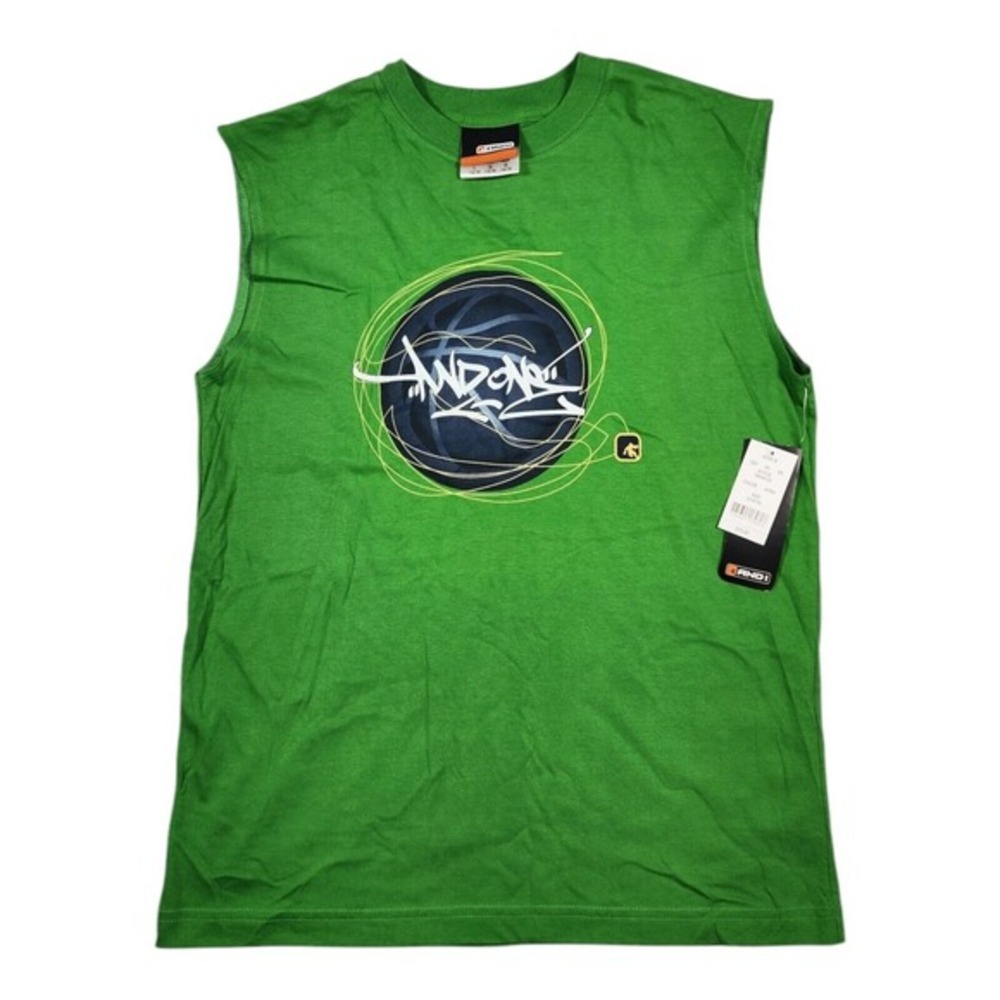 Vintage New AND1 Tank Top Basketball‎ Graphic Shirt Size Large 14/16